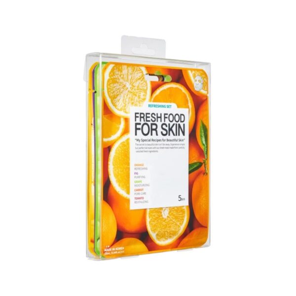 حزمة أقنعة الوجه الوجه فريش فود فور سكين من فارم سكين من 5 قطع – حزمة التغذية